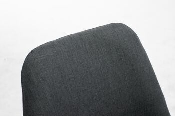 Vivaro Chaise de salle à manger Tissu Gris 6x56cm 5