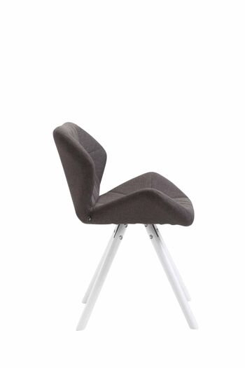 Retignano Chaise de Salle à Manger Tissu Gris 6x52cm 2