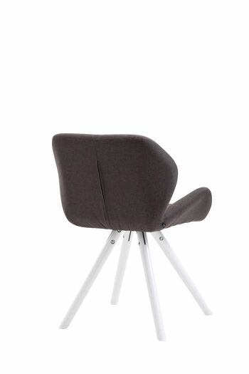 Retignano Chaise de Salle à Manger Tissu Gris 6x52cm 3