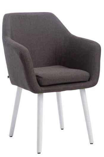 Sovico Chaise de salle à manger Tissu Gris 10x57.5cm 1