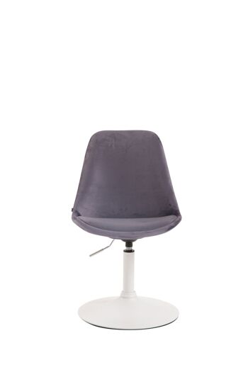 Maglione Chaise de salle à manger Velours Gris 6x57cm 2