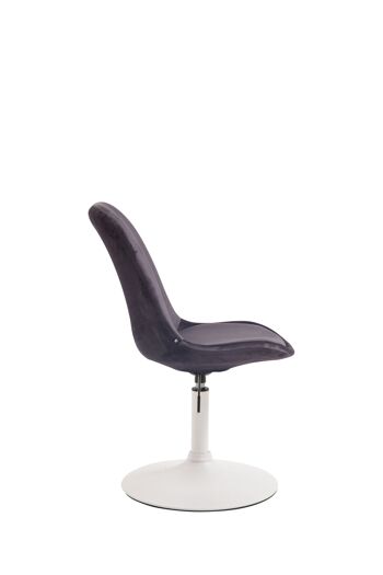 Maglione Chaise de salle à manger Velours Gris 6x57cm 3