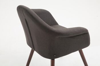 Scoppio Chaise de salle à manger Tissu Gris 9x61cm 6