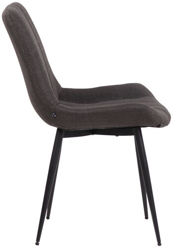 Ameno Chaise de salle à manger Tissu Gris 7x64cm 2