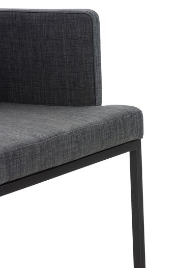 Celleno Chaise de salle à manger Tissu Gris 14x60cm 3