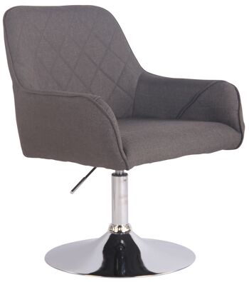 Plaus Fauteuil Tissu Gris 8x58cm 1