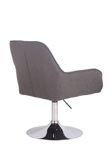 Plaus Fauteuil Tissu Gris 8x58cm 4