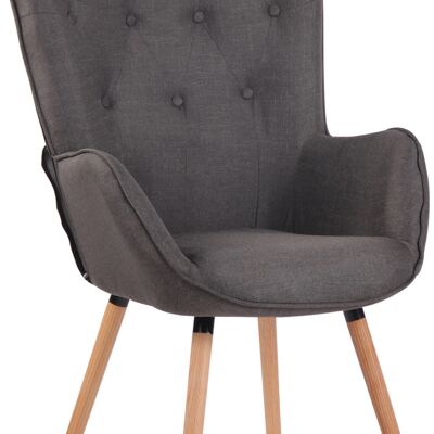 Perlupo Fauteuil Stof Grijs 10x73cm