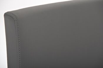 Onelli Tabouret de Bar Similicuir Gris 8x48cm 4