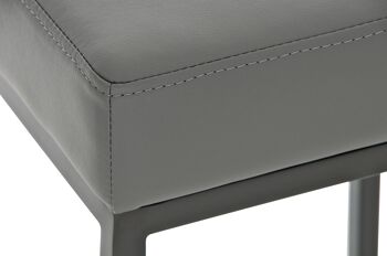 Tabouret de Bar Roncogno Cuir Artificiel Gris 6x37cm 4