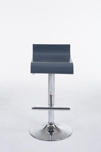 Harmony Tabouret de Bar Similicuir Gris 8x40cm 2