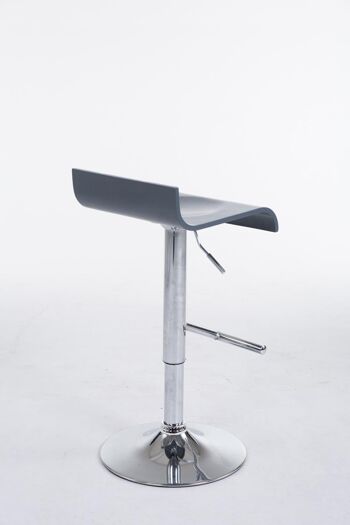 Harmony Tabouret de Bar Similicuir Gris 8x40cm 4