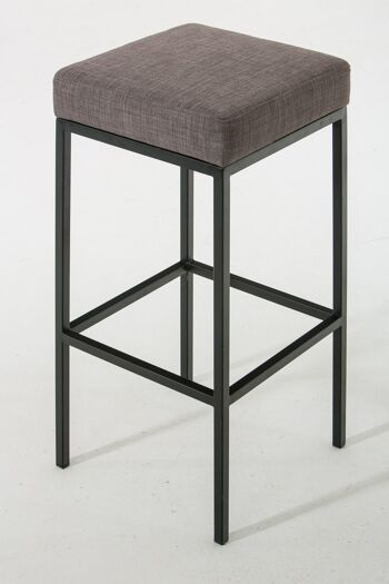 Tabouret Ailoche Tissu Gris 6x37cm 2