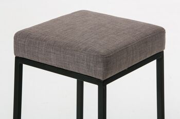 Tabouret Ailoche Tissu Gris 6x37cm 3