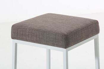 Tabouret de bar Iliti Tissu Gris 6x37cm 3