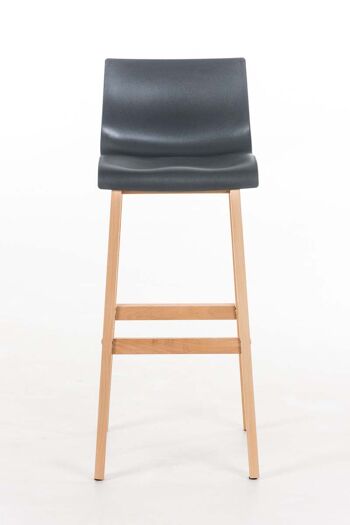 Tabouret de Bar Sassinoro Bois Gris 5x46cm 2