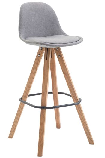 Tabouret de bar Serapo Tissu Gris 5x44cm 1