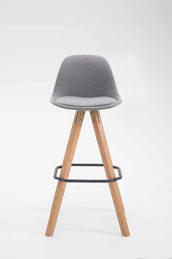 Tabouret de bar Serapo Tissu Gris 5x44cm 2