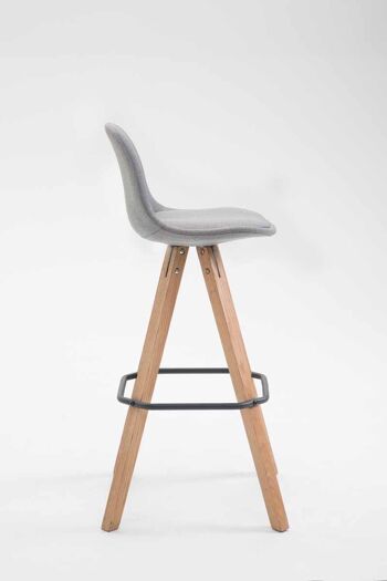 Tabouret de bar Serapo Tissu Gris 5x44cm 3