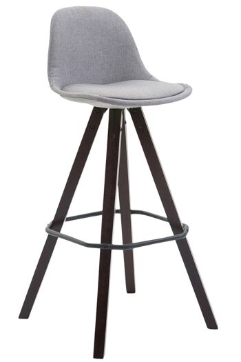 Tabouret Cesate Tissu Gris 5x44cm 1