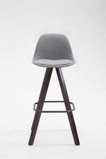 Tabouret Cesate Tissu Gris 5x44cm 2