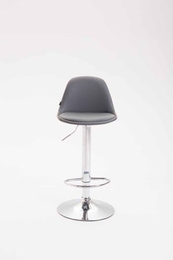 Tabouret de Bar Papozze Cuir Artificiel Gris 6x43cm 2