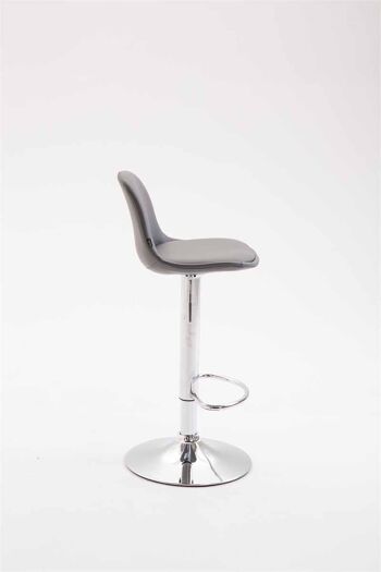 Tabouret de Bar Papozze Cuir Artificiel Gris 6x43cm 3