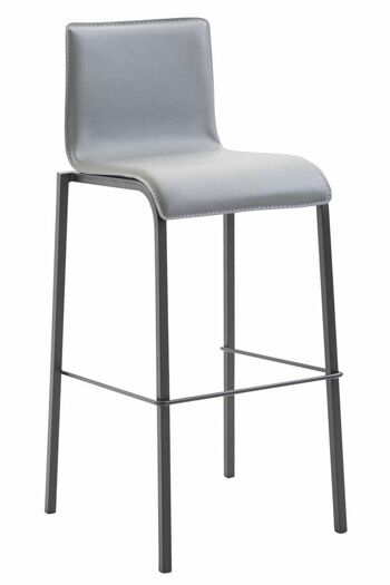 Tabouret Ceranesi Similicuir Gris 7x45cm 1