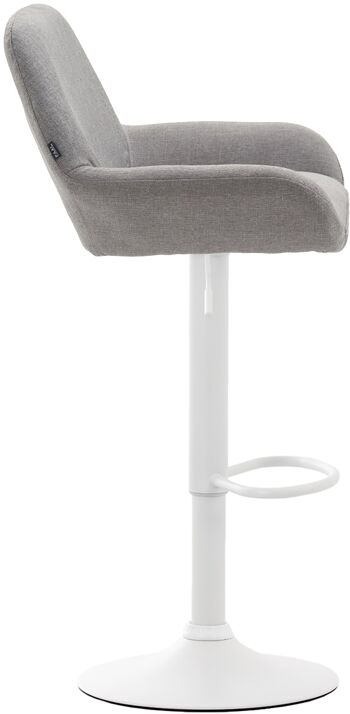 Tabouret de Bar Spotorno Tissu Gris 7x52cm 3