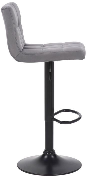 Salionze Tabouret Velours Gris 6x40cm 3