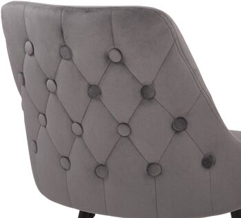 Chiozzola Tabouret Velours Gris 7x52cm 6