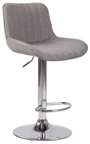 Tabouret Cavalese Tissu Gris 8x50cm 1