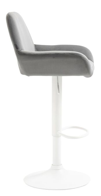 Bettona Tabouret Velours Gris 7x52cm 3