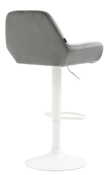 Bettona Tabouret Velours Gris 7x52cm 4