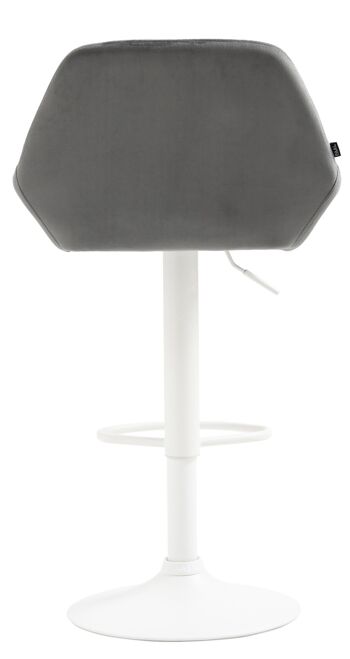 Bettona Tabouret Velours Gris 7x52cm 5