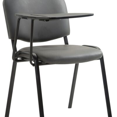 Pianengo Bezoekersstoel Kunstleer Grijs 6x71cm