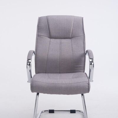 Limbadi Bezoekersstoel Stof Grijs 12x68cm