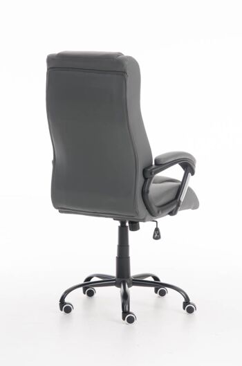 Somano Chaise de Bureau Cuir Artificiel Gris 17x65cm 4