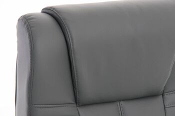 Somano Chaise de Bureau Cuir Artificiel Gris 17x65cm 5