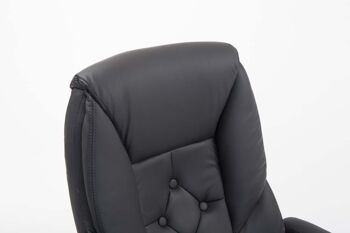Dossena Chaise de Bureau Cuir Artificiel Gris 15x68cm 5