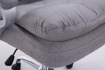 Chaise de bureau Carbone Tissu Gris 16x77cm 6