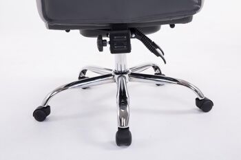 Ornavasso Chaise de Bureau Cuir Artificiel Gris 20x67cm 7