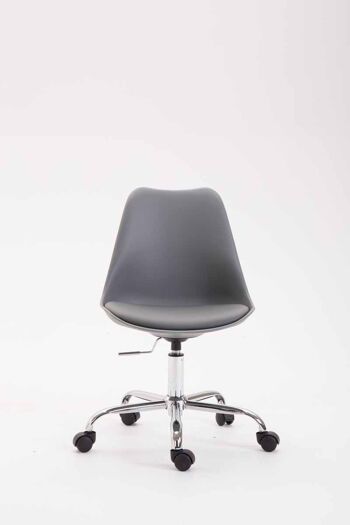Montefano Chaise de Bureau Plastique Gris 11x54cm 2