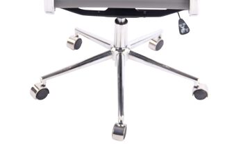 Buccaro Chaise de Bureau Cuir Artificiel Gris 12x65cm 8