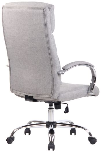 Chianche Chaise de Bureau Cuir Artificiel Gris 16x70cm 4