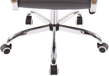 Cavatassi Chaise de Bureau Cuir Artificiel Gris 11x63cm 8