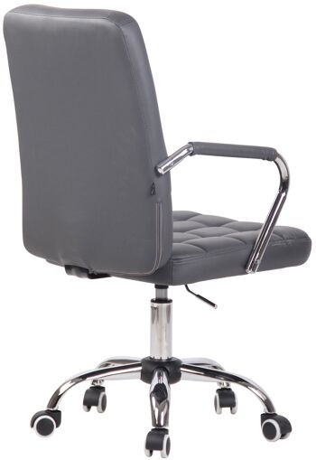 Chaise de Bureau Parghelia Cuir Artificiel Gris 10x60cm 4