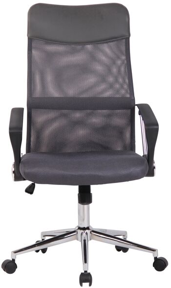 Lavello Chaise de Bureau Microfibre Gris 11x64cm 2