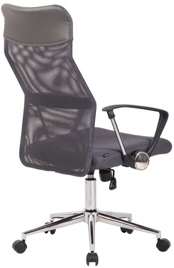 Lavello Chaise de Bureau Microfibre Gris 11x64cm 4