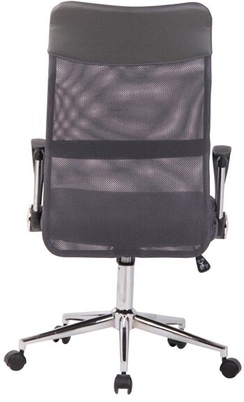 Lavello Chaise de Bureau Microfibre Gris 11x64cm 5